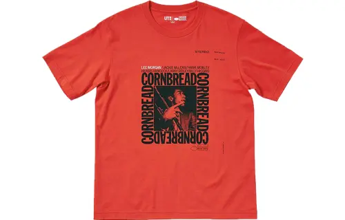 UNIQLO T Shirt Unisex Coral Red