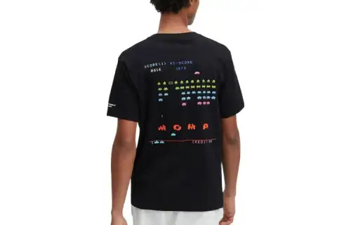 UNIQLO T Shirts Unisex Black Crew Neck Moderate Other