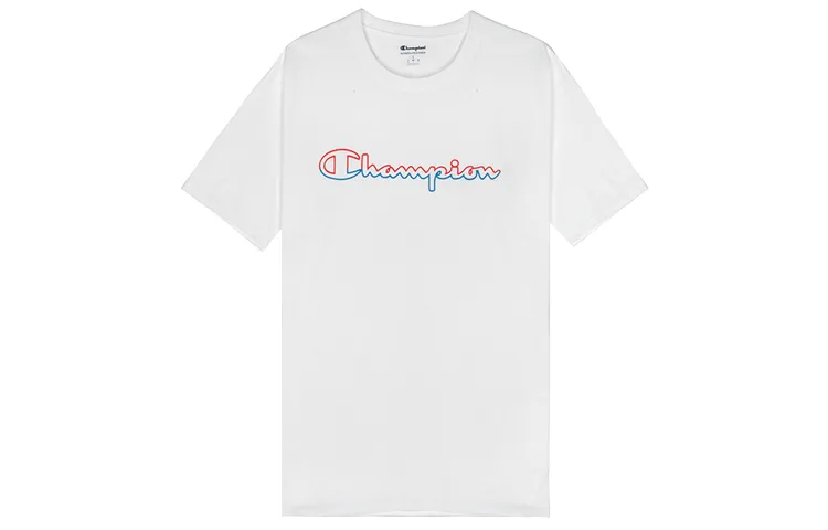 Champion T Shirt US Version Unisex White