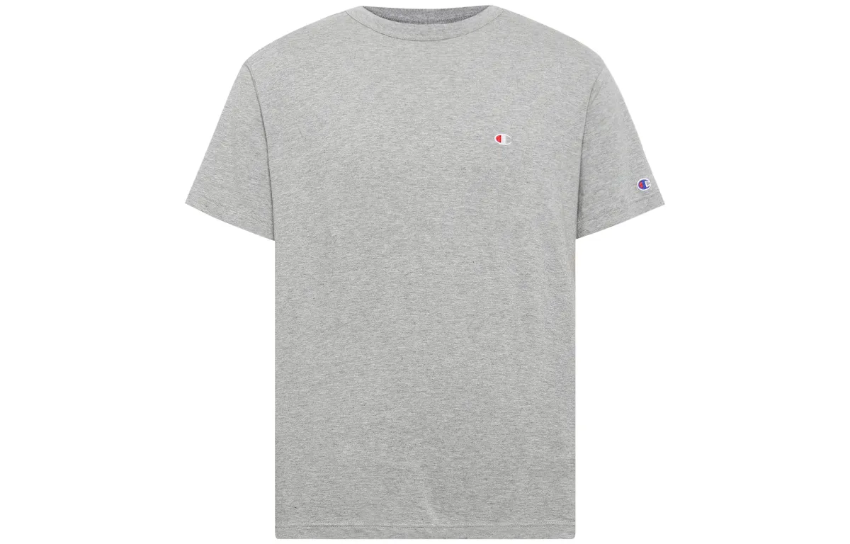 Champion T Shirt Unisex Light Gray