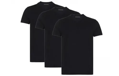 PRADA T Shirt Men's Three Piece Set Black