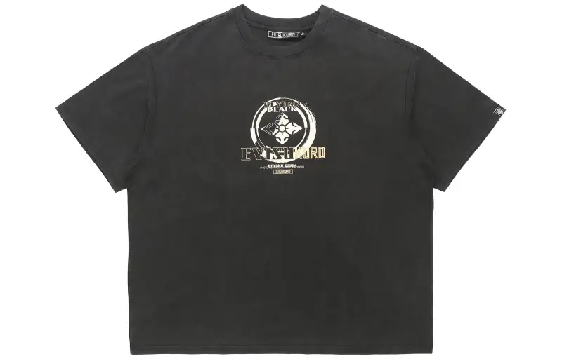 EVISU SS21 Family Logo T-shirt Men's Black