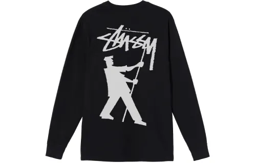 Stussy Weeds Pigment Dyed Long Sleeve Tee