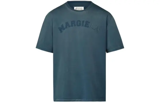 Maison Margiela Logo Detailed Crewneck T Shirt