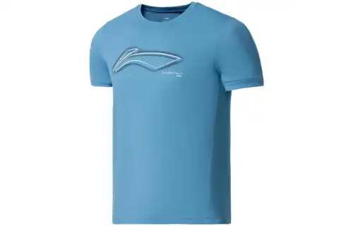 Li Ning Fitness Series T Shirts Men's Crew Neck Moderate Straight Fit