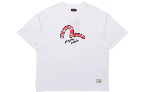 EVISU T Shirts Men's Crew Neck Moderate Straight Fit