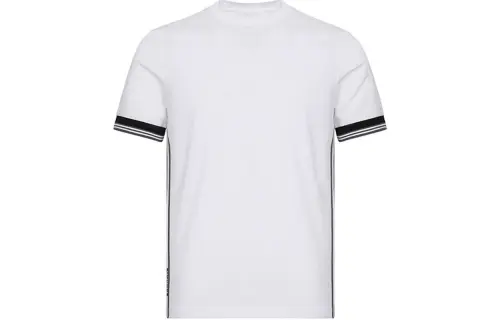 PRADA T Shirts Men's White Crew Neck Moderate Straight Fit