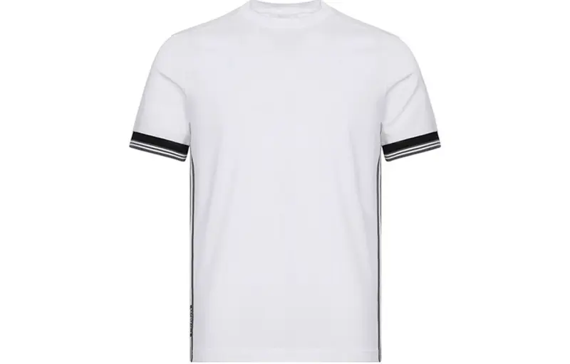 PRADA T Shirts Men's White Crew Neck Moderate Straight Fit