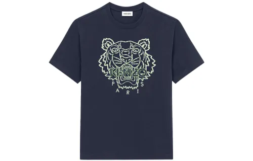 KENZO Classic Tiger Head SS22 T Shirt Men's Navy Blue