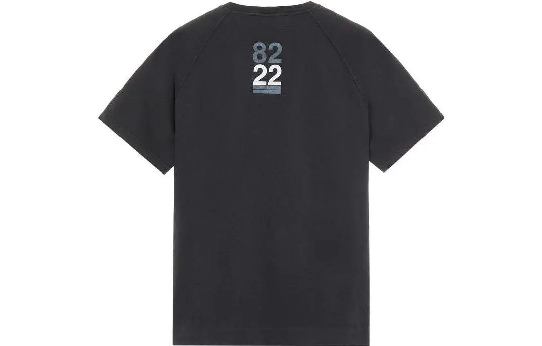 STONE ISLAND Stone Island 40Th Anniversary Collection T-Shirts Men's Black Crew Neck Moderate Straight Fit
