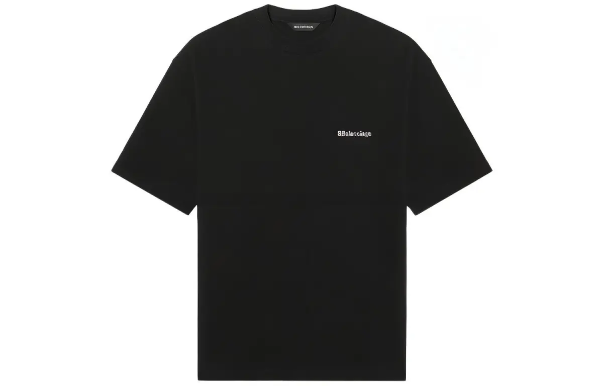Balenciaga T Shirt Loose Fit Men's Black