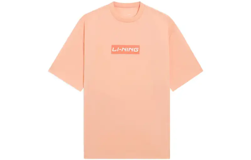 Li Ning Sports Fashion Collection T Shirt Unisex Bright Lotus Orange