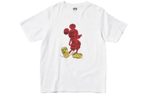 UNIQLO T Shirts Unisex White Crew Neck Moderate