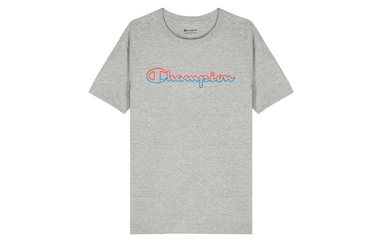 Champion T Shirt US Version Unisex Gray
