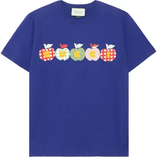 GUCCI SS23 Regular T Shirt Men's Blue