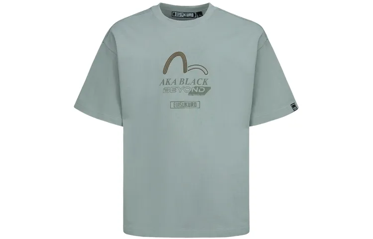 EVISU T Shirts Men's Crew Neck Moderate Straight Fit