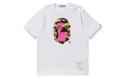 A BATHING APE x UNDEFEATED Ape Head Series T Shirt Unisex White