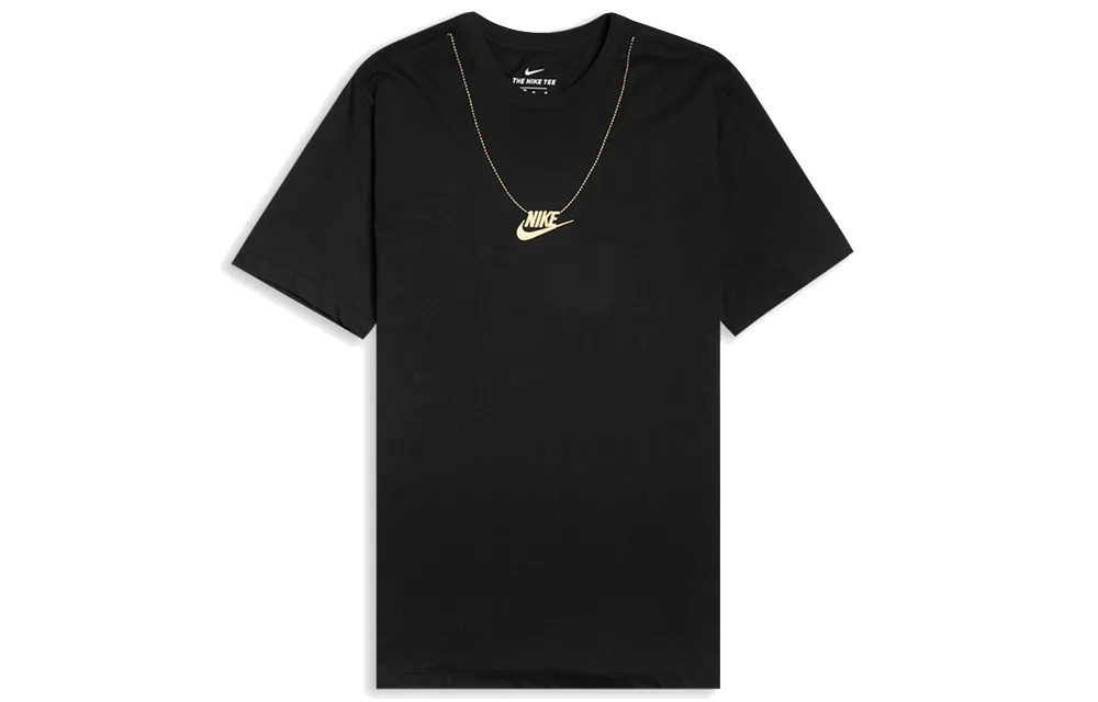 Nike T-Shirts Men's Crew Neck Moderate Straight Fit