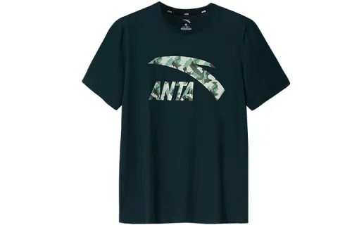 Anta T Shirt Unisex Green Camouflage