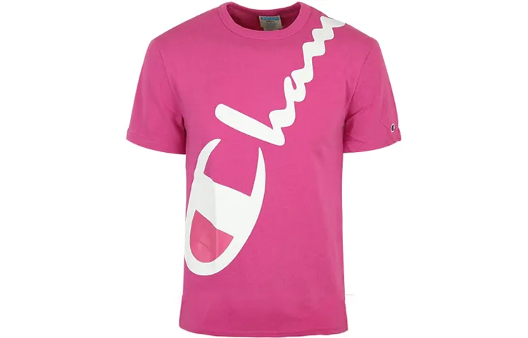 Champion T Shirt US Version Unisex Pink