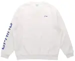 Li Ning T Shirts Men's White Crew Neck Thickened Straight Fit