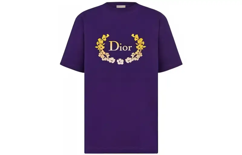 DIOR SS23 T Shirt Unisex Purple