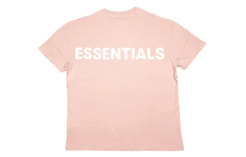 Fear Of God Essentials Pink 3M Logo Boxy T Shirt