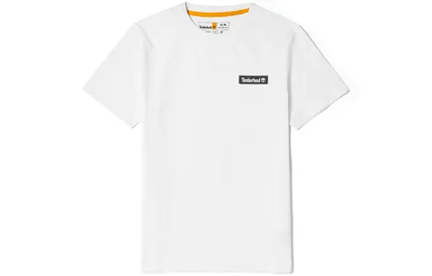 Timberland T-Shirts Unisex White Crew Neck Moderate Straight Fit