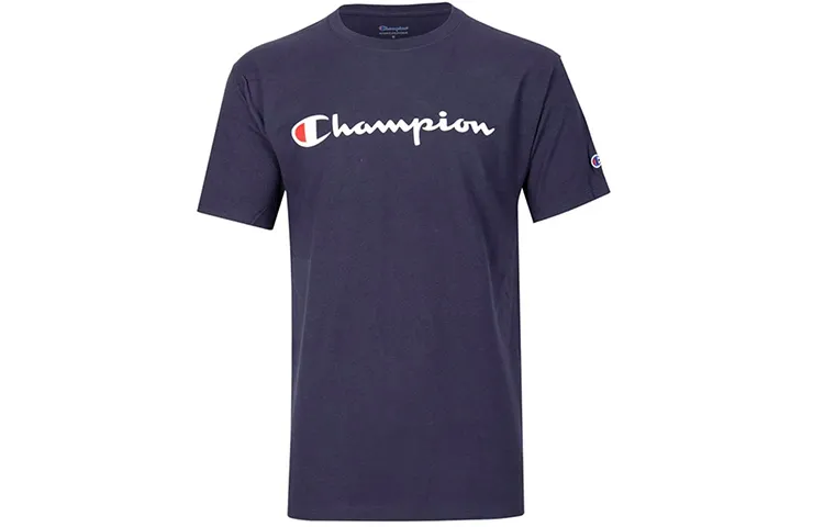 Champion T Shirt US Version Men's Navy Blue