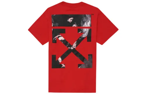 OFF WHITE T Shirts Men's Crew Neck Moderate Straight Fit