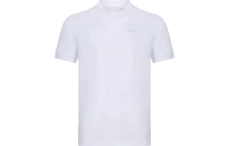 PRADA T Shirts Men's White Crew Neck Moderate Straight Fit
