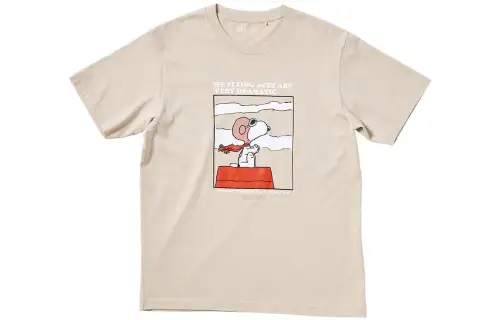 UNIQLO T Shirt Unisex Light Beige