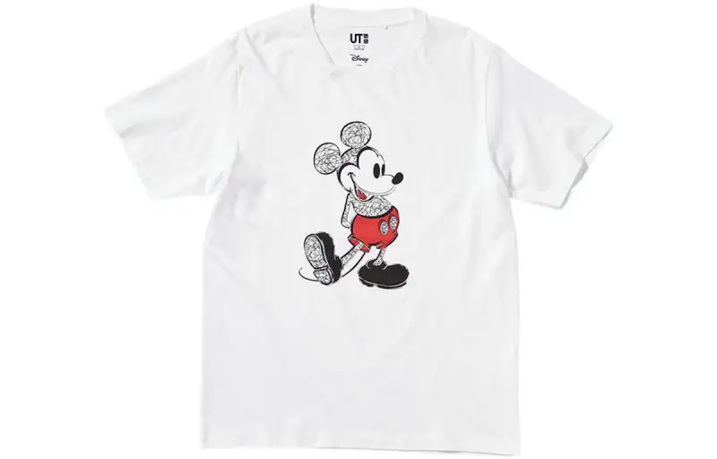 UNIQLO T Shirts Unisex White Crew Neck Moderate