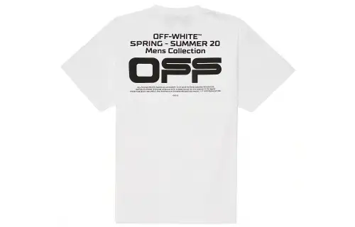 OFF WHITE Oversized Fit Wavy Line T Shirt