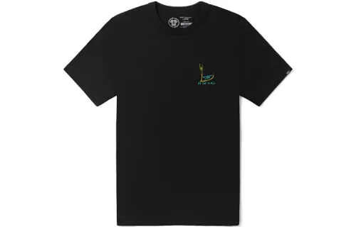 Vans X Chris Johanson T Shirts Unisex Black Crew Neck Moderate Straight Fit