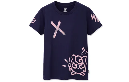 UNIQLO x POKEMON/, T Shirt Women's Navy Blue