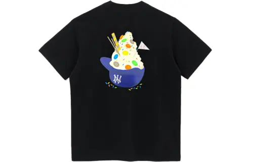New Era T Shirt Trendy Versatile Men's Black