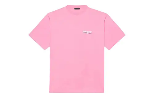 Balenciaga T Shirt Loose Fit Men's Light Pink