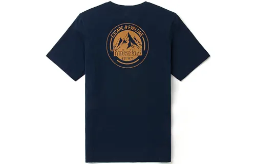 Timberland T Shirts Men's Dark Sapphire Crew Neck Moderate Straight Fit