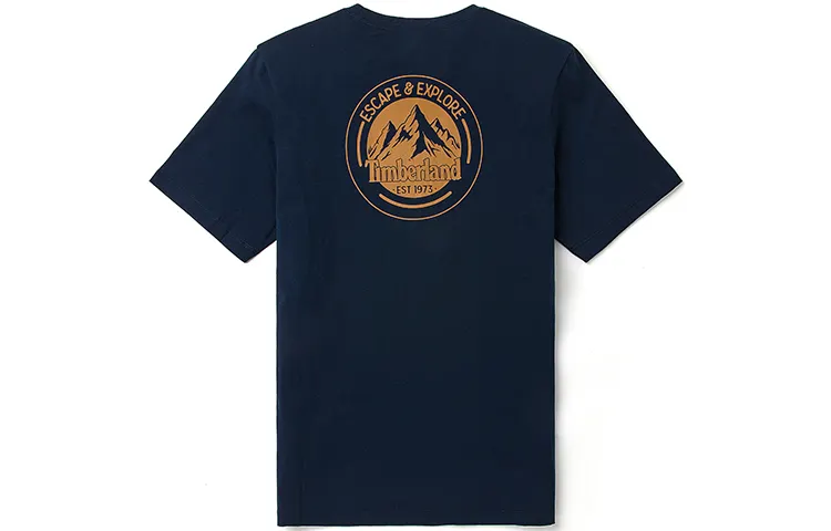Timberland T Shirts Men's Dark Sapphire Crew Neck Moderate Straight Fit