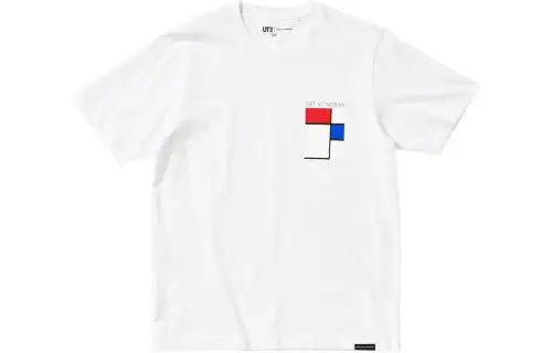 UNIQLO T Shirts Unisex White Crew Neck Moderate