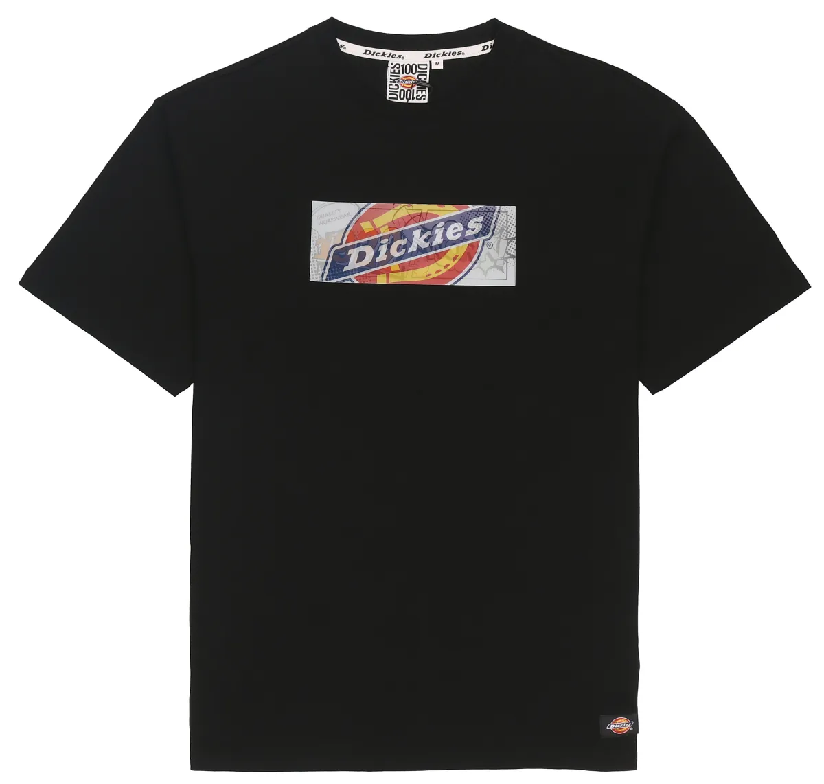 Dickies T-Shirts Men's Black Crew Neck Moderate Straight Fit