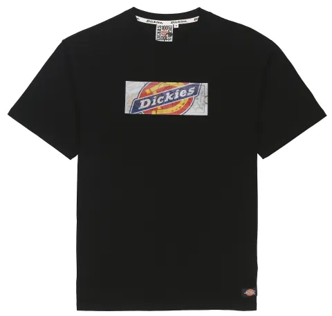 Dickies T-Shirts Men's Black Crew Neck Moderate Straight Fit