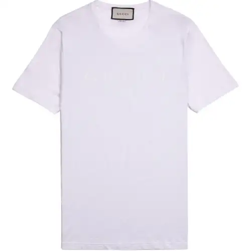 GUCCI T Shirts Men's White Crew Neck Moderate Straight Fit
