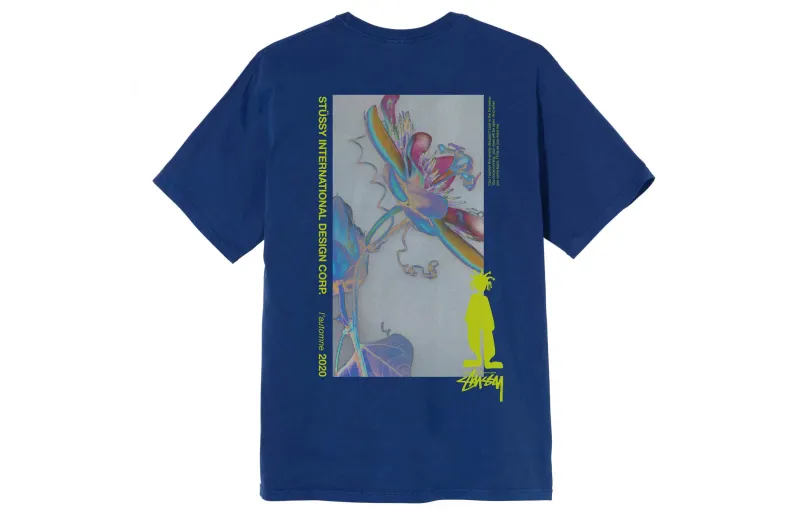 Stussy T Shirts Men's Crew Neck Moderate Straight Fit