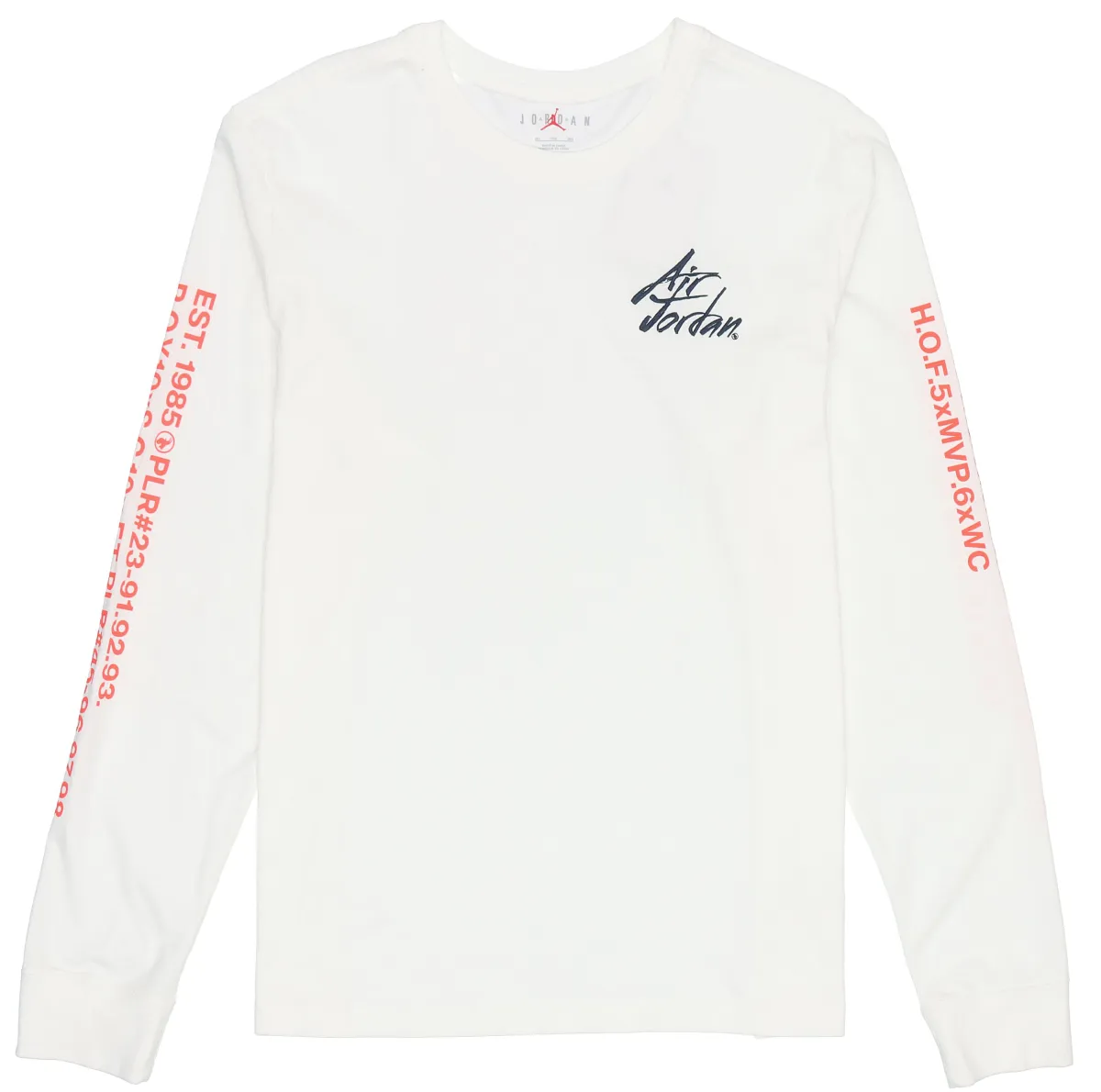 Jordan T-Shirts Men's White Crew Neck Moderate Straight Fit