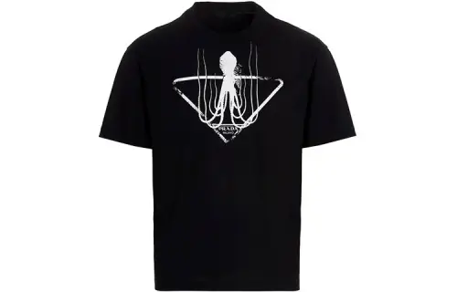 PRADA Octopus Print T shirt