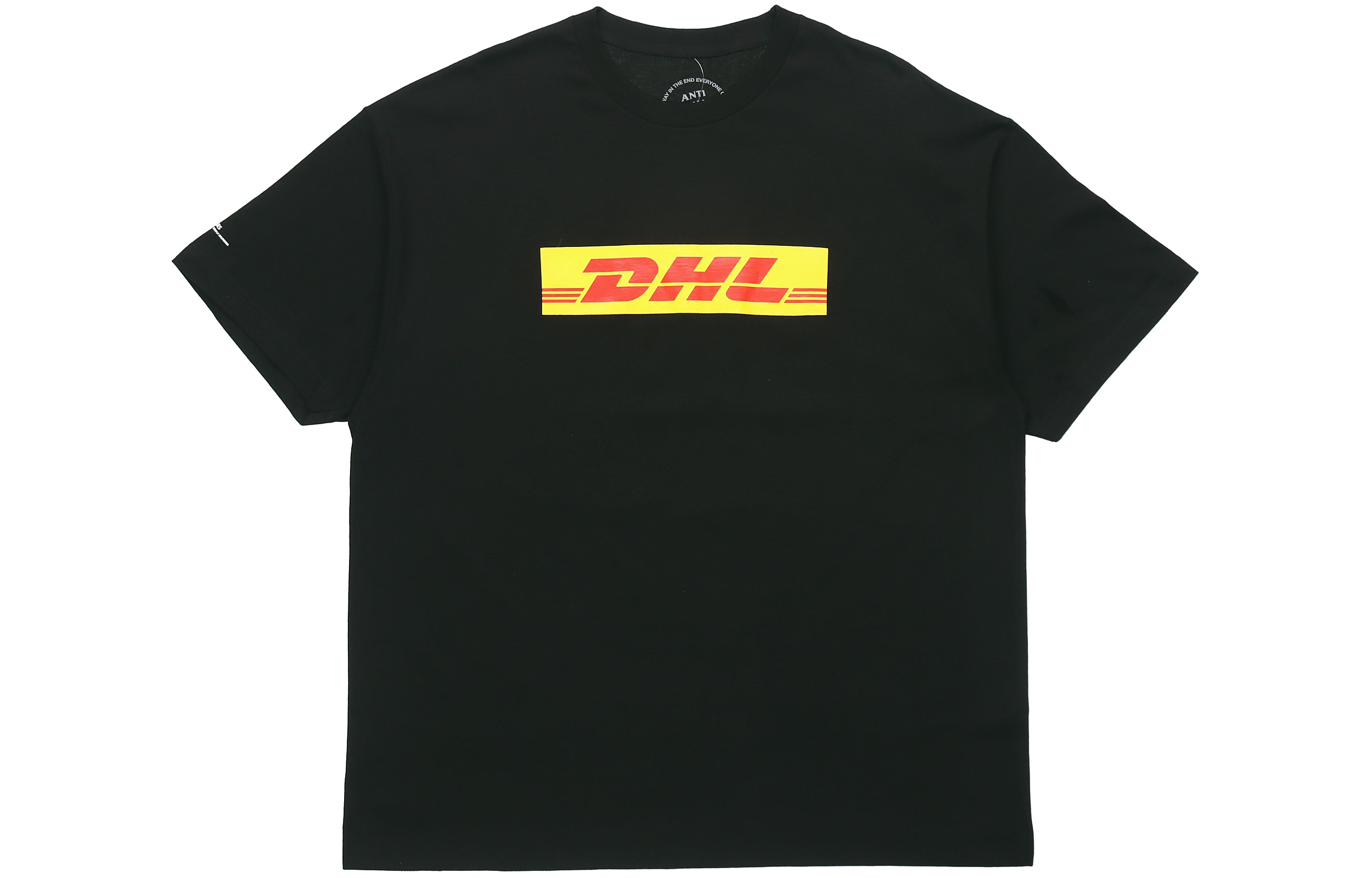 ANTI SOCIAL SOCIAL CLUB x Assc X Dhl Letter Print T Shirt Unisex Black
