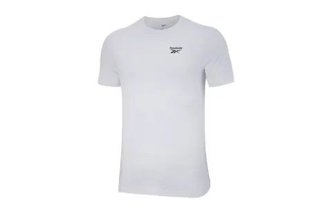 Reebok T-Shirts Unisex White Crew Neck Moderate Straight Fit