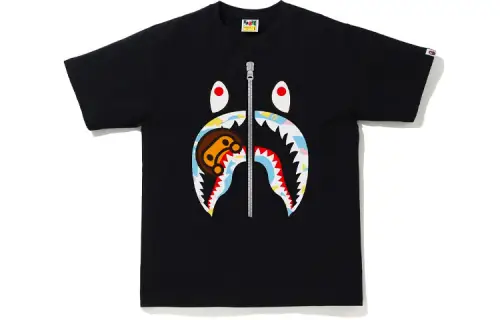 Bape Multi Camo Milo Shark Tee